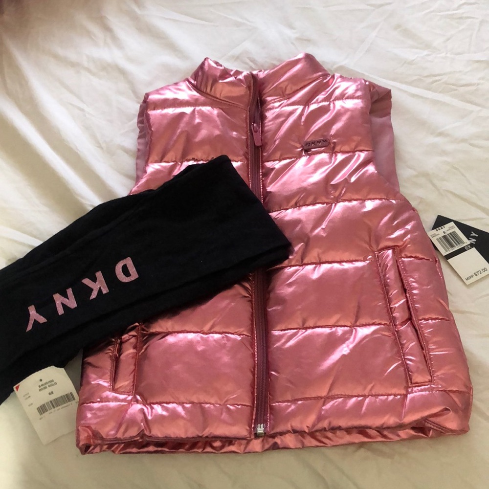 2pieces DKNY jacket vest and pants.Toddler size 6X